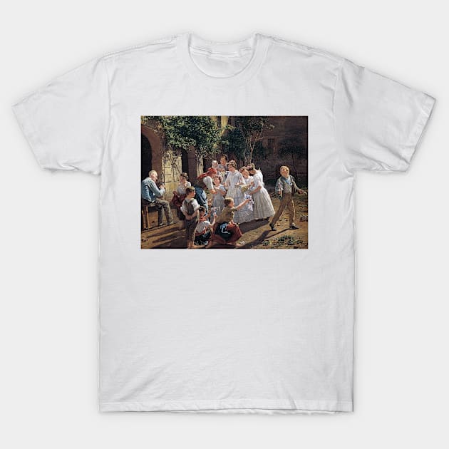 Ferdinand Georg Waldmüller The Morning of the Feast of Corpus Christi T-Shirt by pdpress